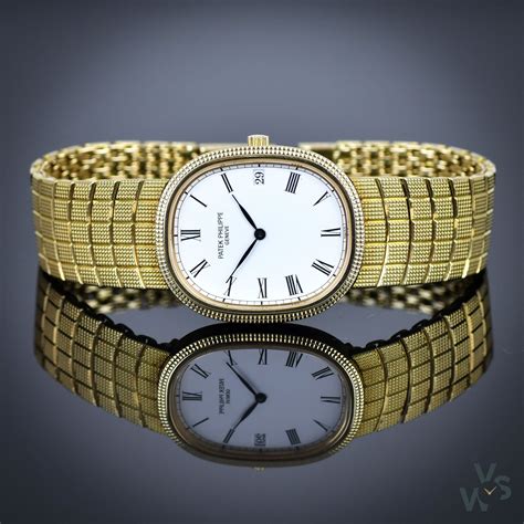 patek philippe ellipse 18k gold.